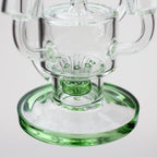 17" H2O Three Honeycomb silnders glass water recycle bong [H2O-25]