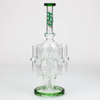 13.5" H2O Glass water recycle bong [H2O-17]