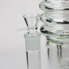 17" H2O glass water bong with double layer honeycomb [H2O-28]