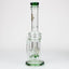 17" H2O glass water bong with double layer honeycomb [H2O-28]