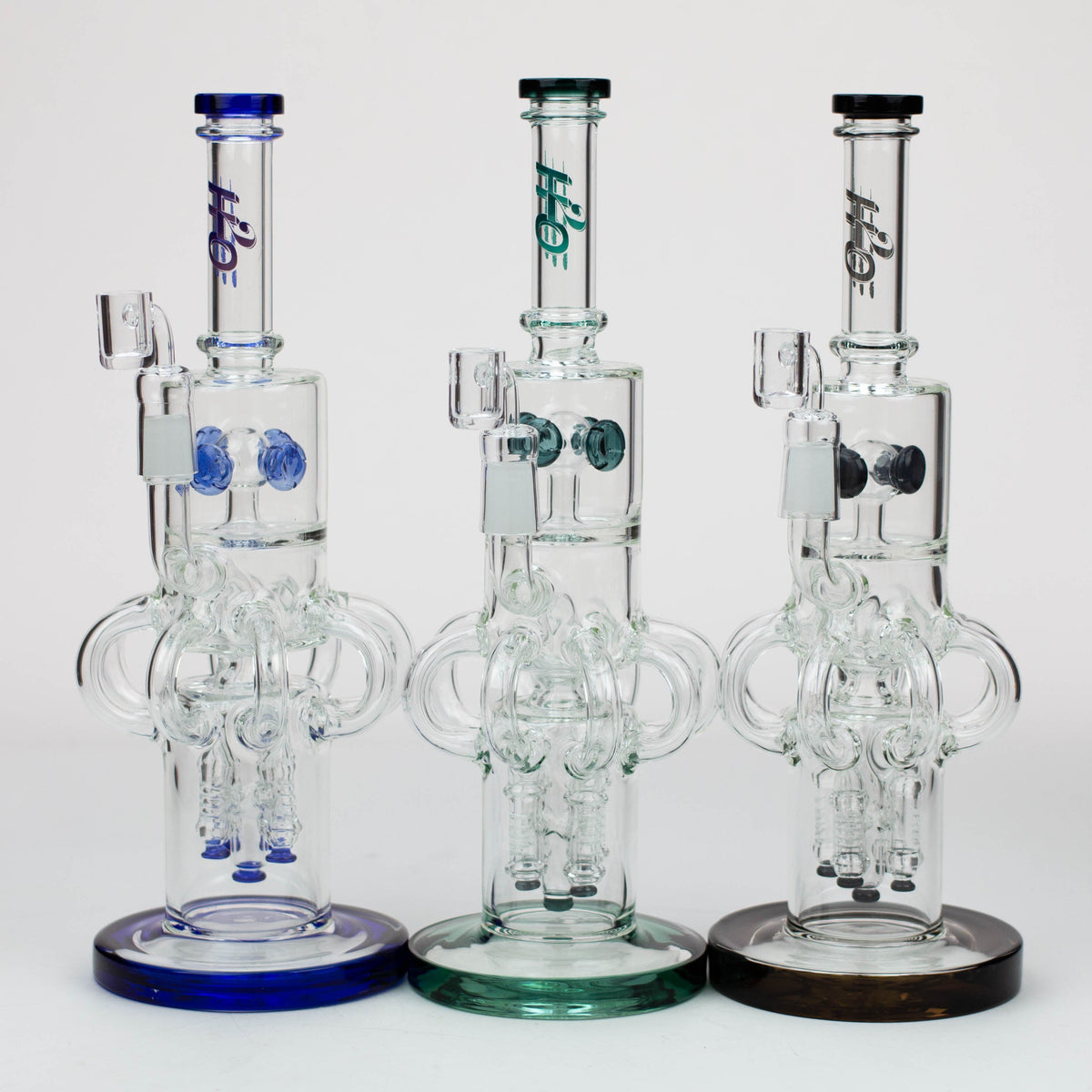 15" H2O  Glass water recycle bong [H2O-20] Main image