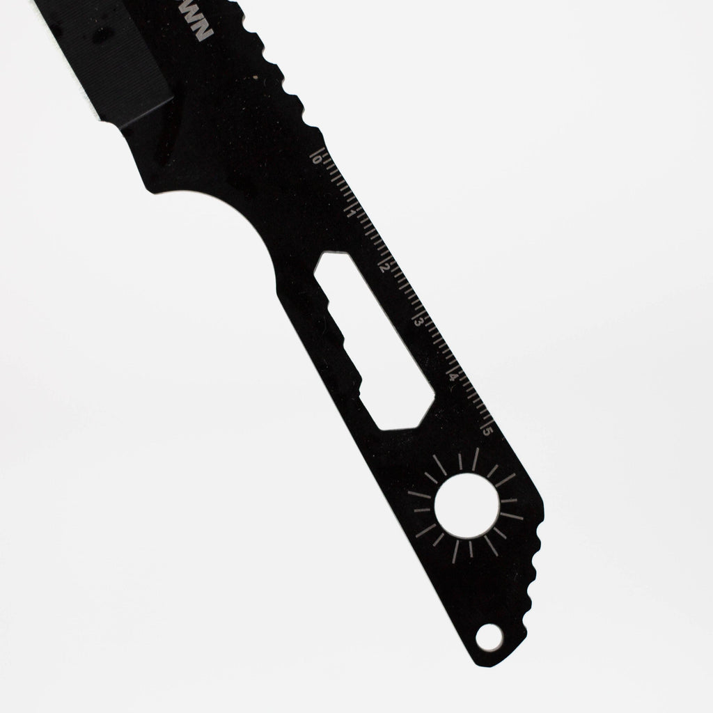 8" Three Piece  Hunt Down Black Throwing Knife Set With Fish Hook  [9569]
