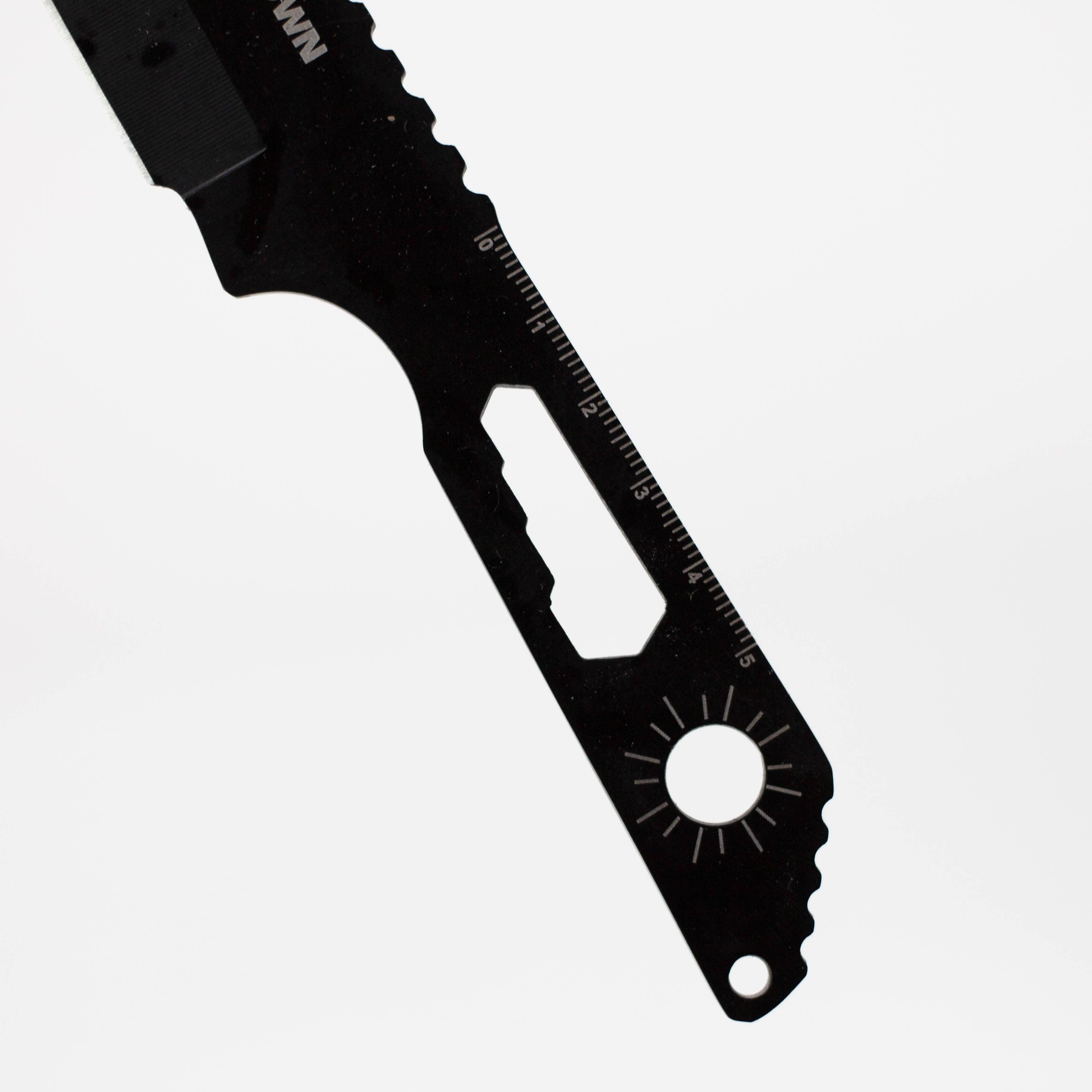 8" Three Piece  Hunt Down Black Throwing Knife Set With Fish Hook  [9569]