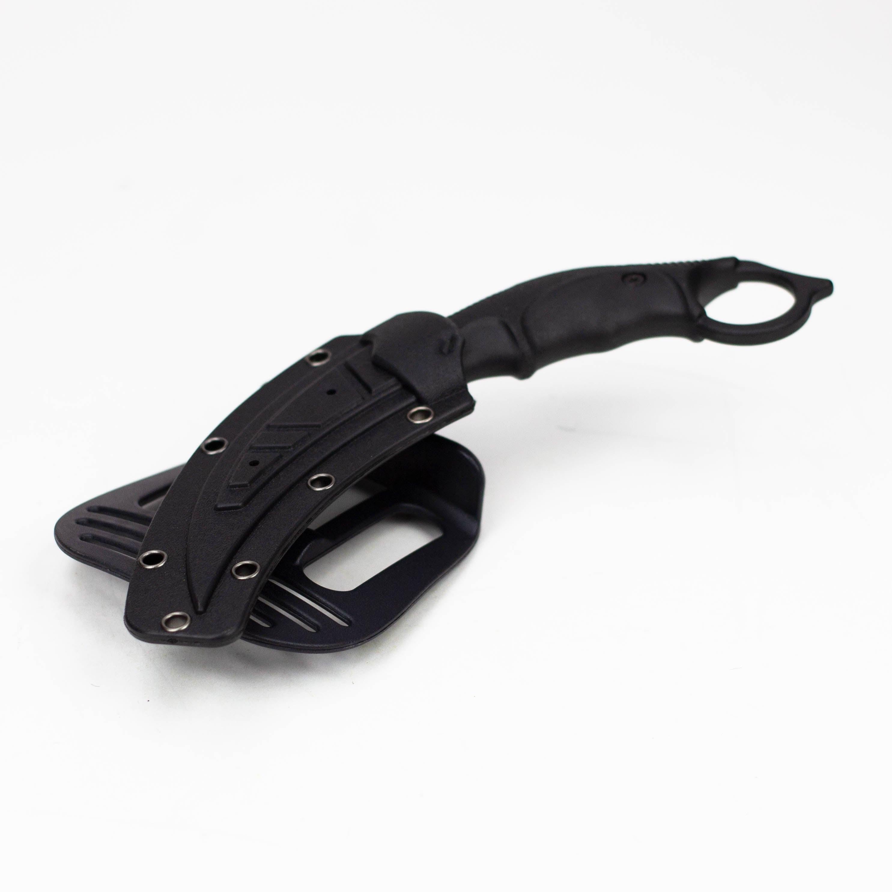 8" Black Boot Skinner  Knife with Sheath [TS201BK] Main image