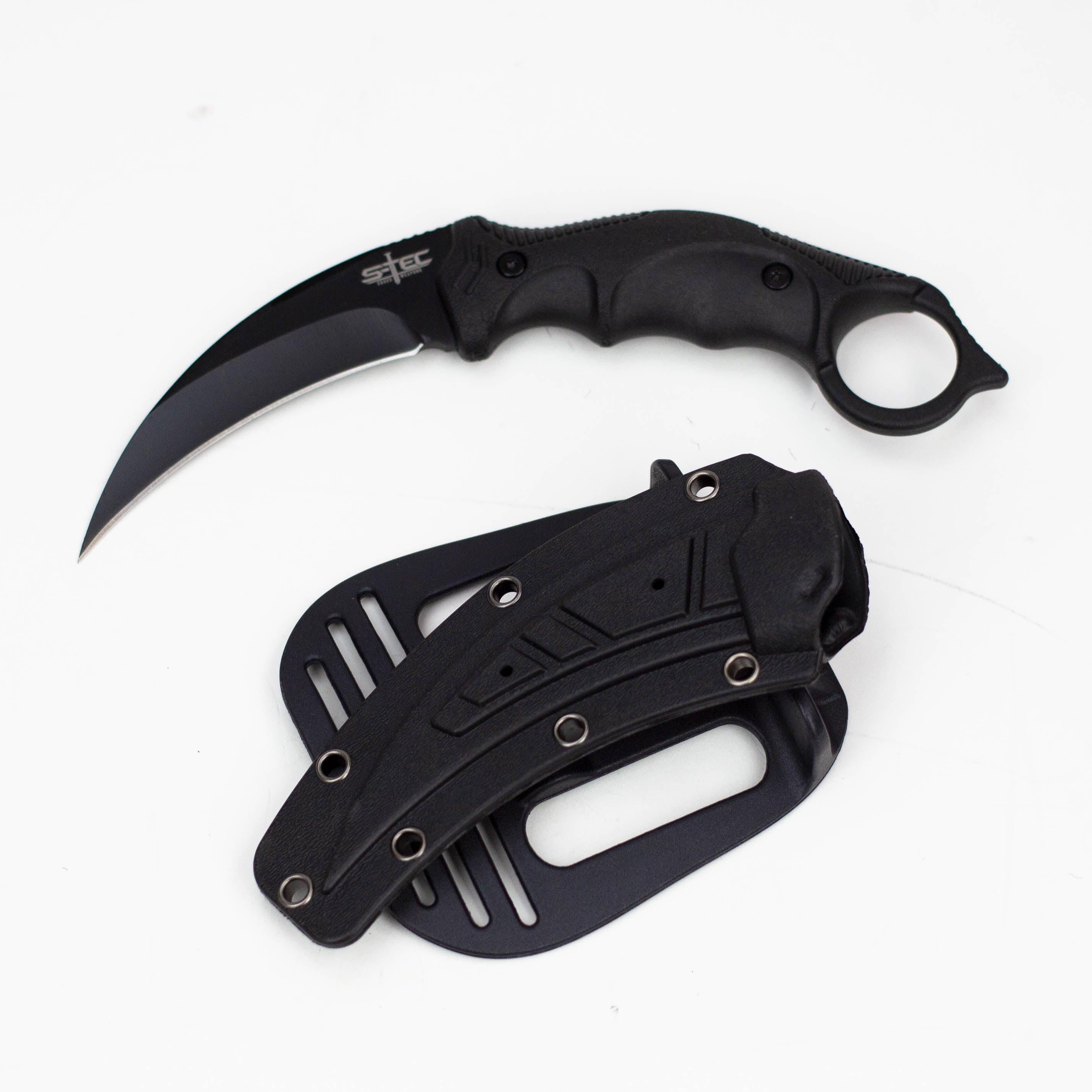 8" Black Boot Skinner  Knife with Sheath [TS201BK] Secondary image