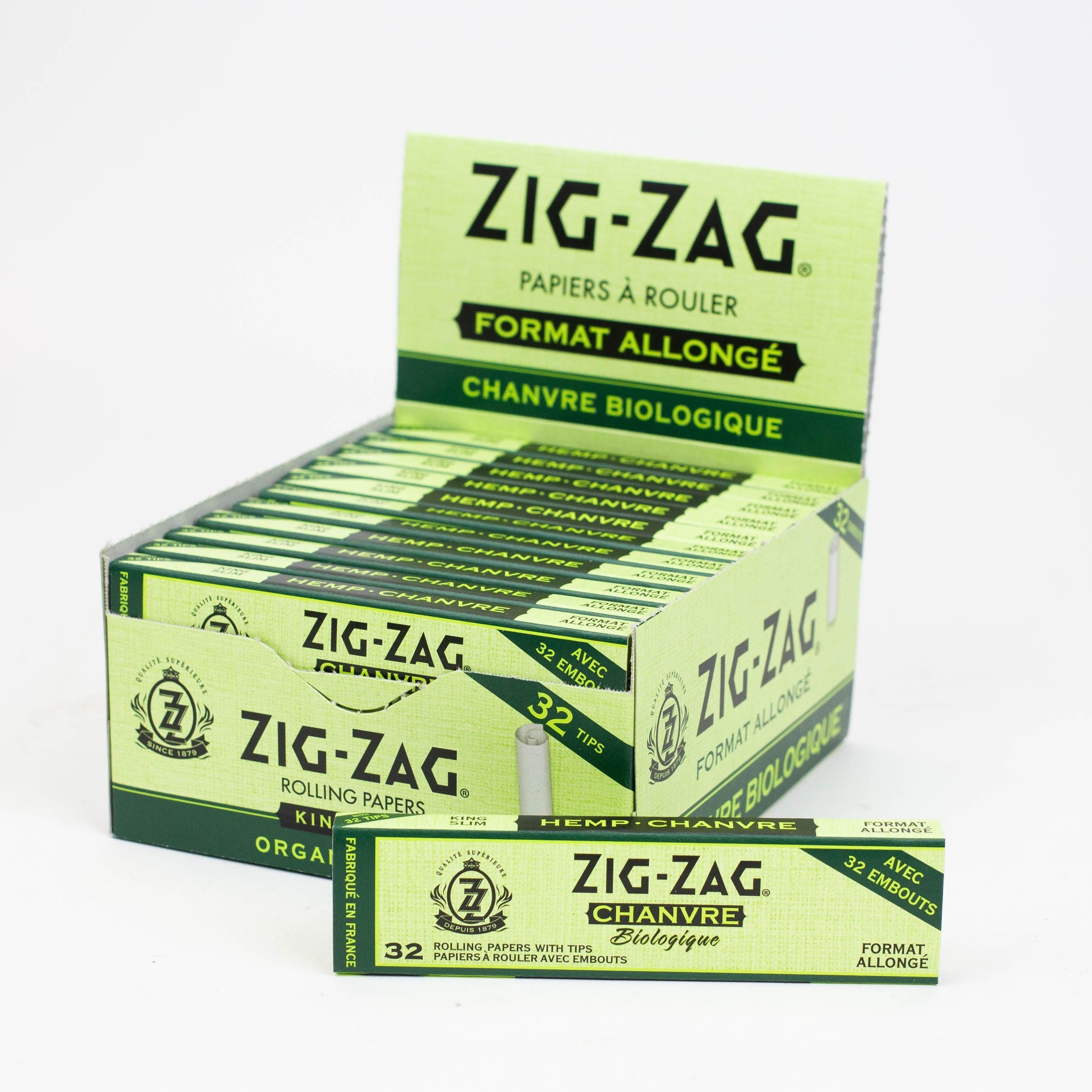 Zig Zag Hemp King Slim Papers and Unbleached Tips Main image