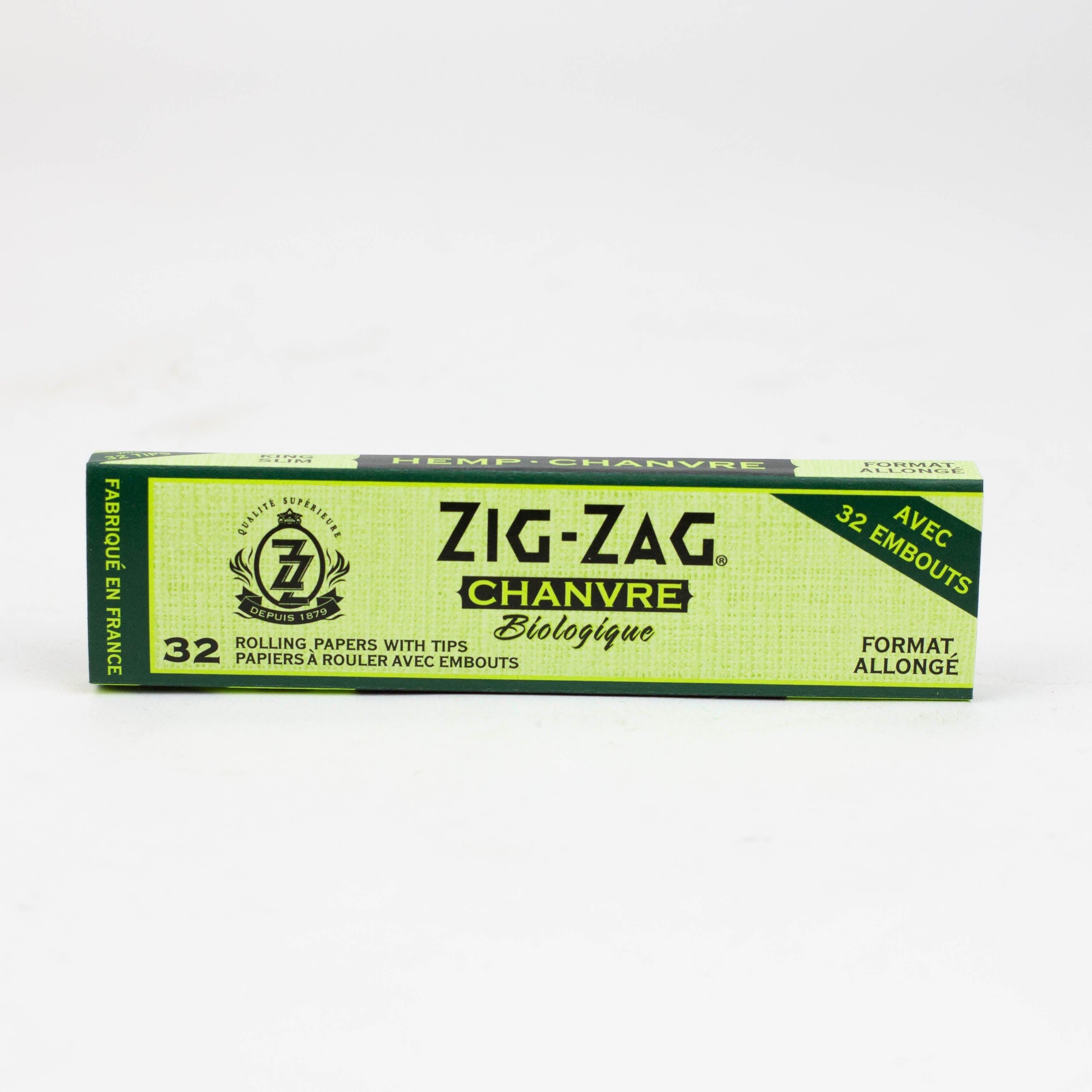 Zig Zag Hemp King Slim Papers and Unbleached Tips