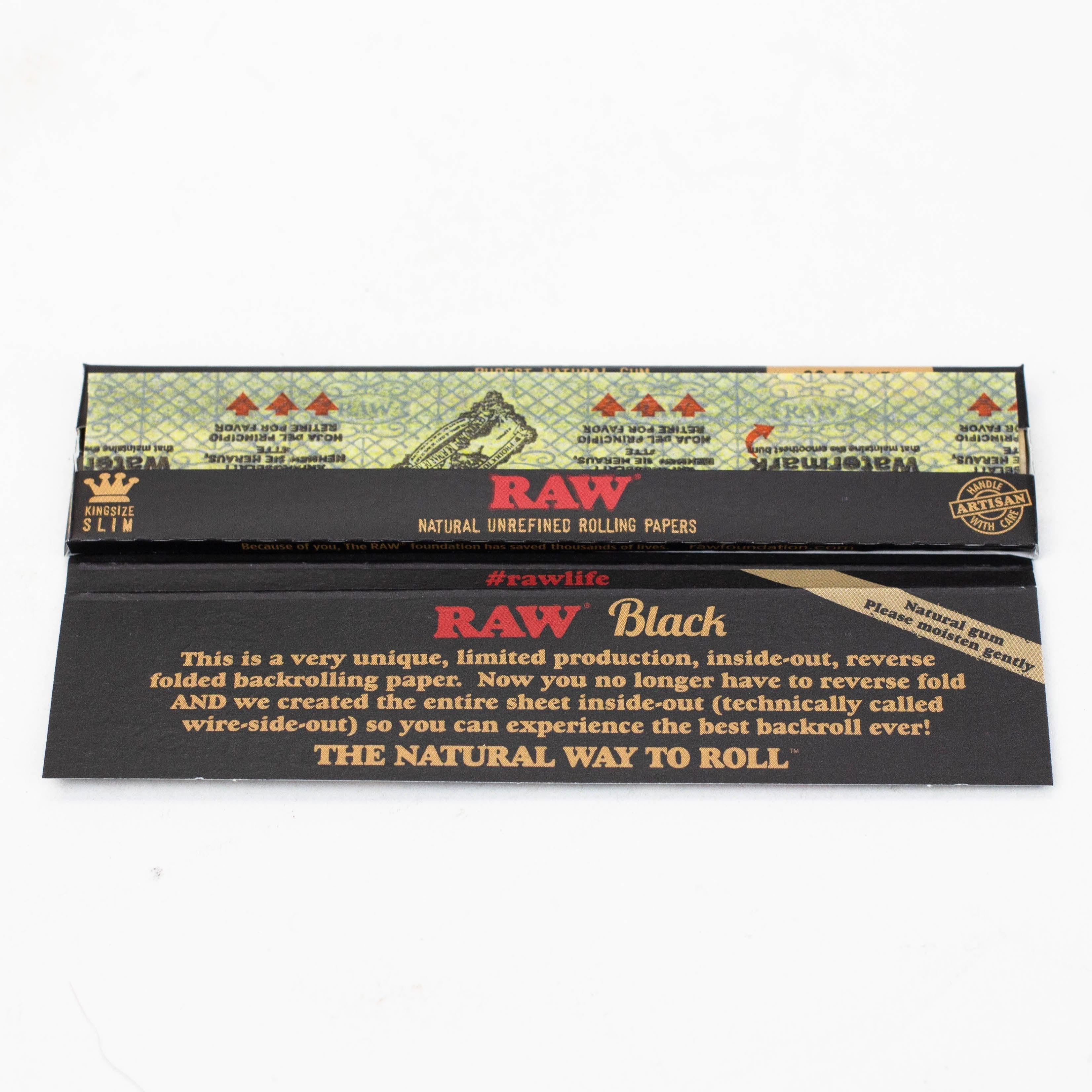 RAW Black Inside Out King slim Rolling Paper Secondary image