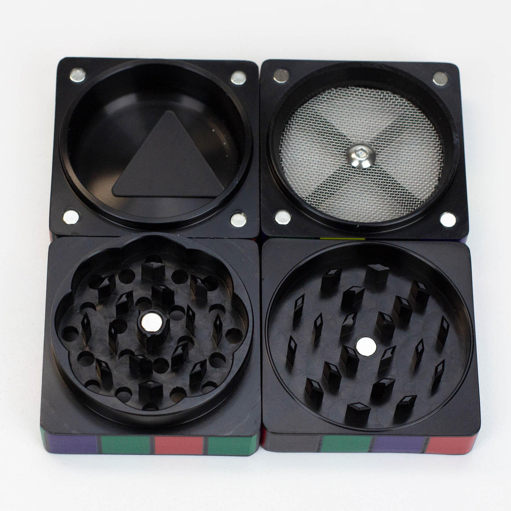 Infyniti Aluminium 50 x50 mm cube 4 parts Grinder ( GR1025 )