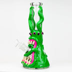 12.5"  Resin 3D artwork 7mm glass beaker water bong [TS102]