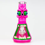 12.5"  Resin 3D artwork 7mm glass beaker water bong [TS103]