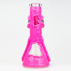 12.5"  Resin 3D artwork 7mm glass beaker water bong [TS103]