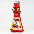 12.5"  Resin 3D artwork 7mm glass beaker water bong [TS103]