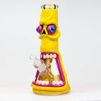 12.5"  Resin 3D artwork 7mm glass beaker water bong [TS103]