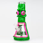 12.5"  Resin 3D artwork 7mm glass beaker water bong [TS103]