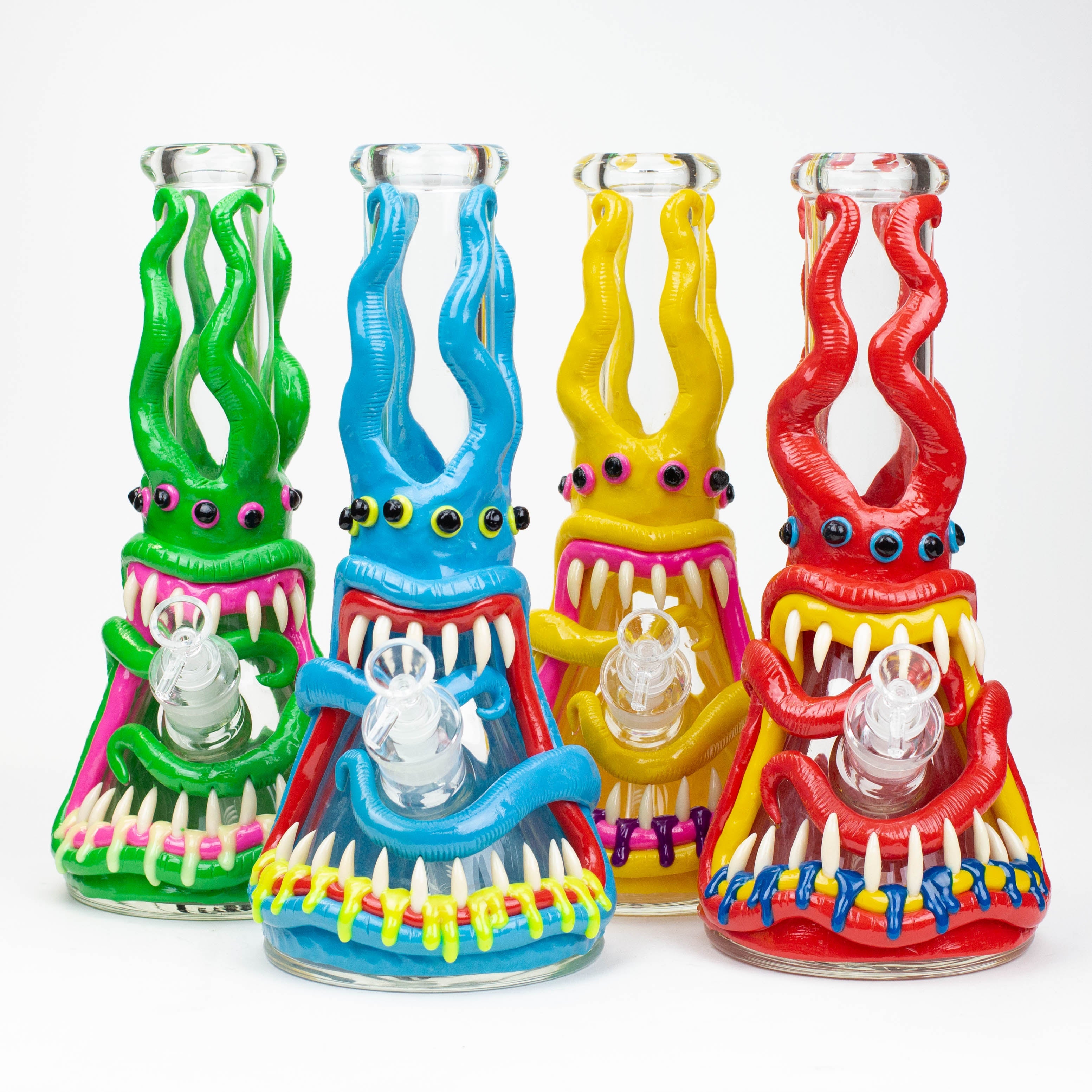 12.5"  Resin 3D artwork 7mm glass beaker water bong [TS102] Main image