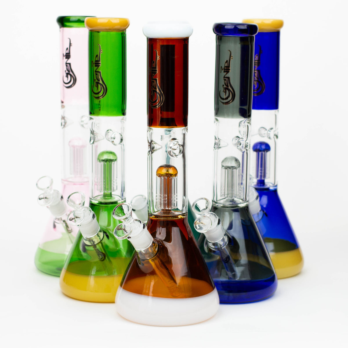 14.5" Genie-Tree arms two tone glass water bong [ST11] Main image
