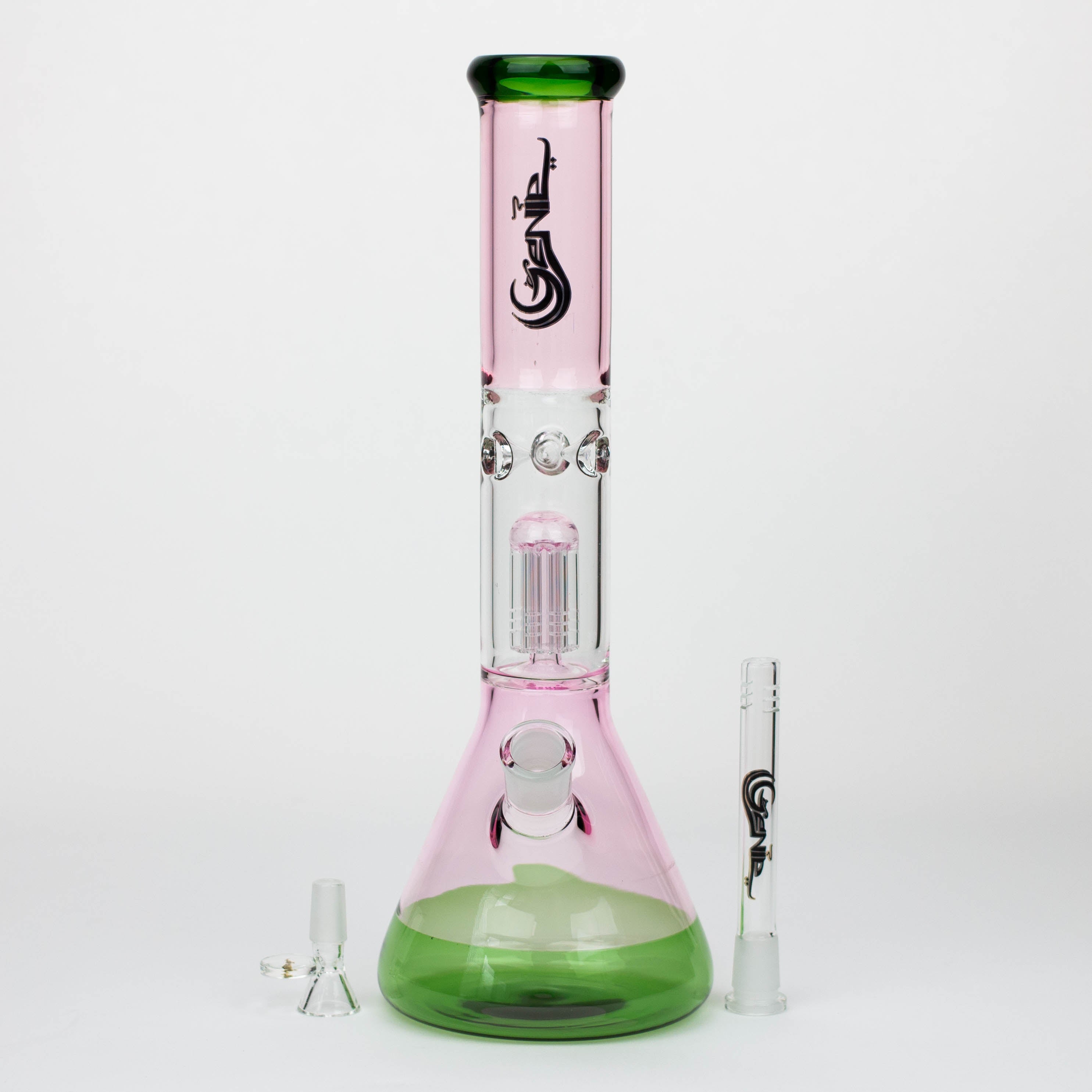 14.5" Genie-Tree arms two tone glass water bong [ST11] Secondary image
