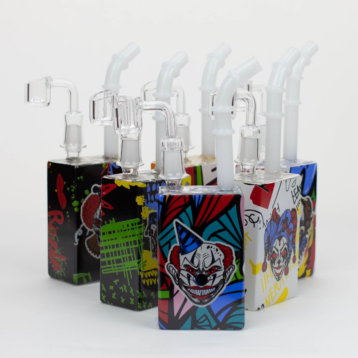 7.5" Glow in the dark Juicy box Rigs SP2074 - Clown Main image