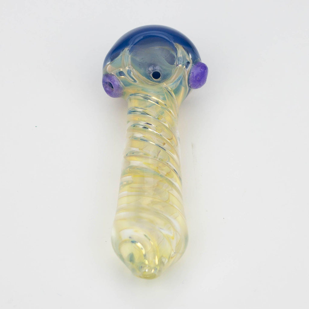 4.5" American color twisted soft glass hand pipe [AM01]