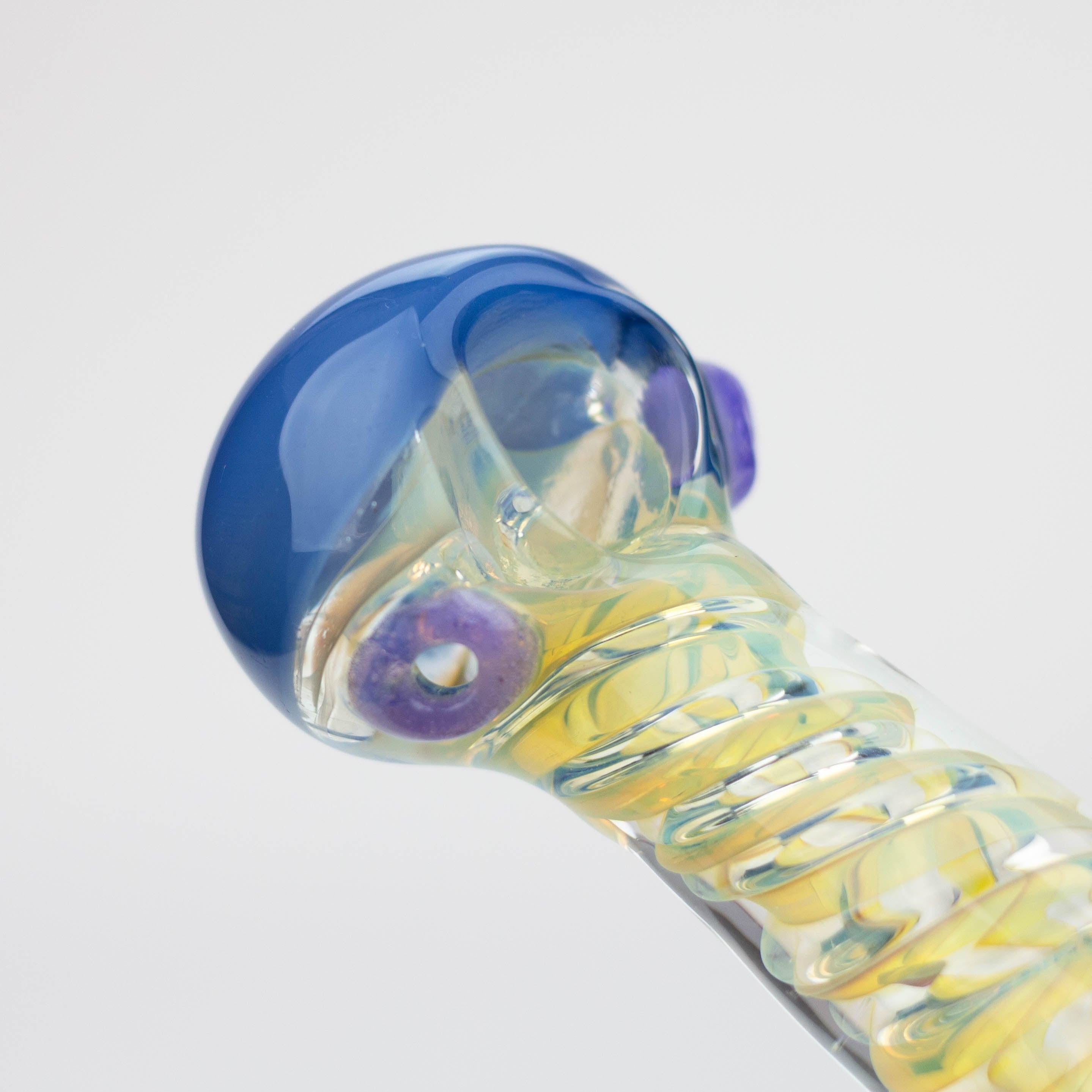 4.5" American color twisted soft glass hand pipe [AM01]