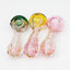 5" Gold fumed twisted glass hand pipe