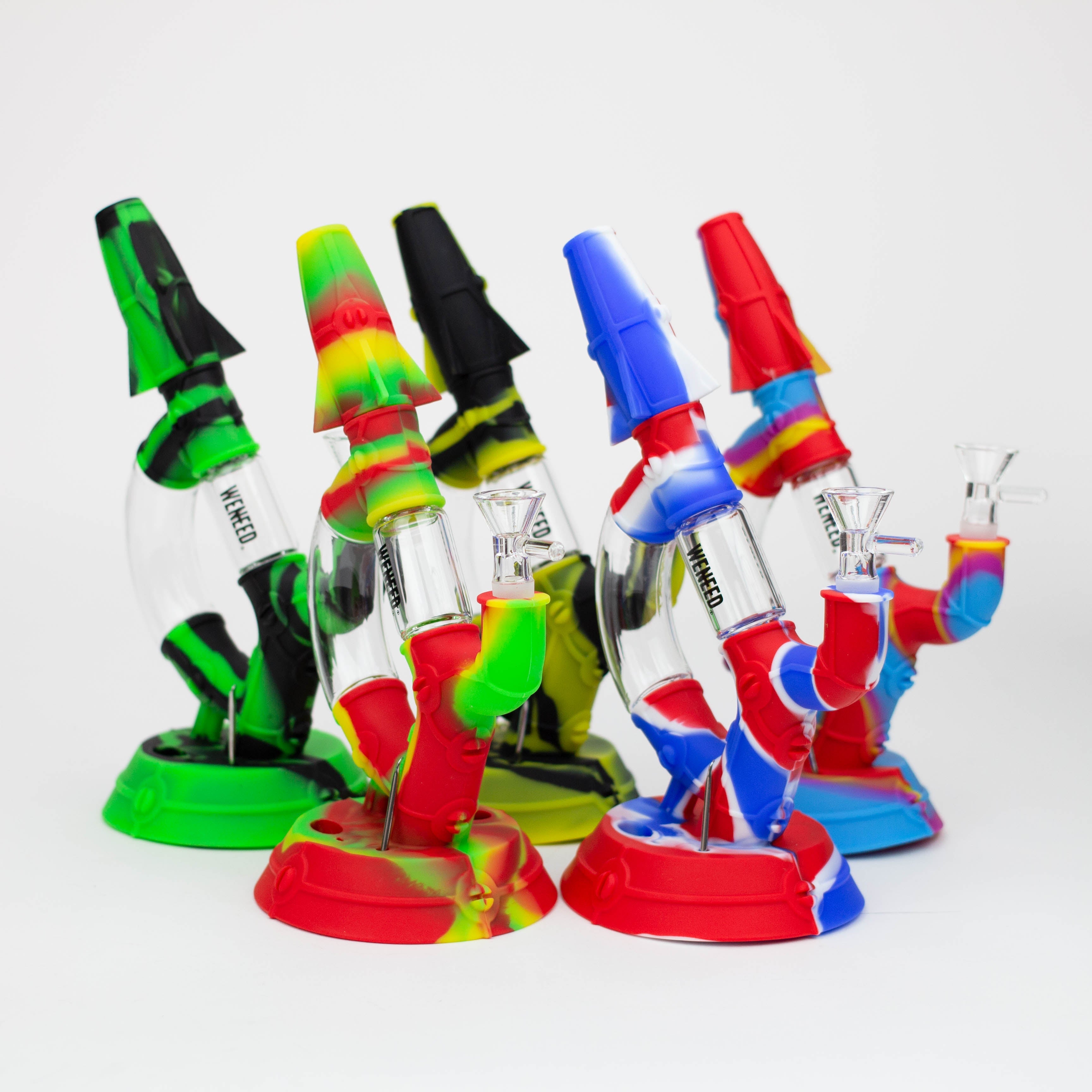 WENEED®- 8" D Lab Silicone bong Set Main image