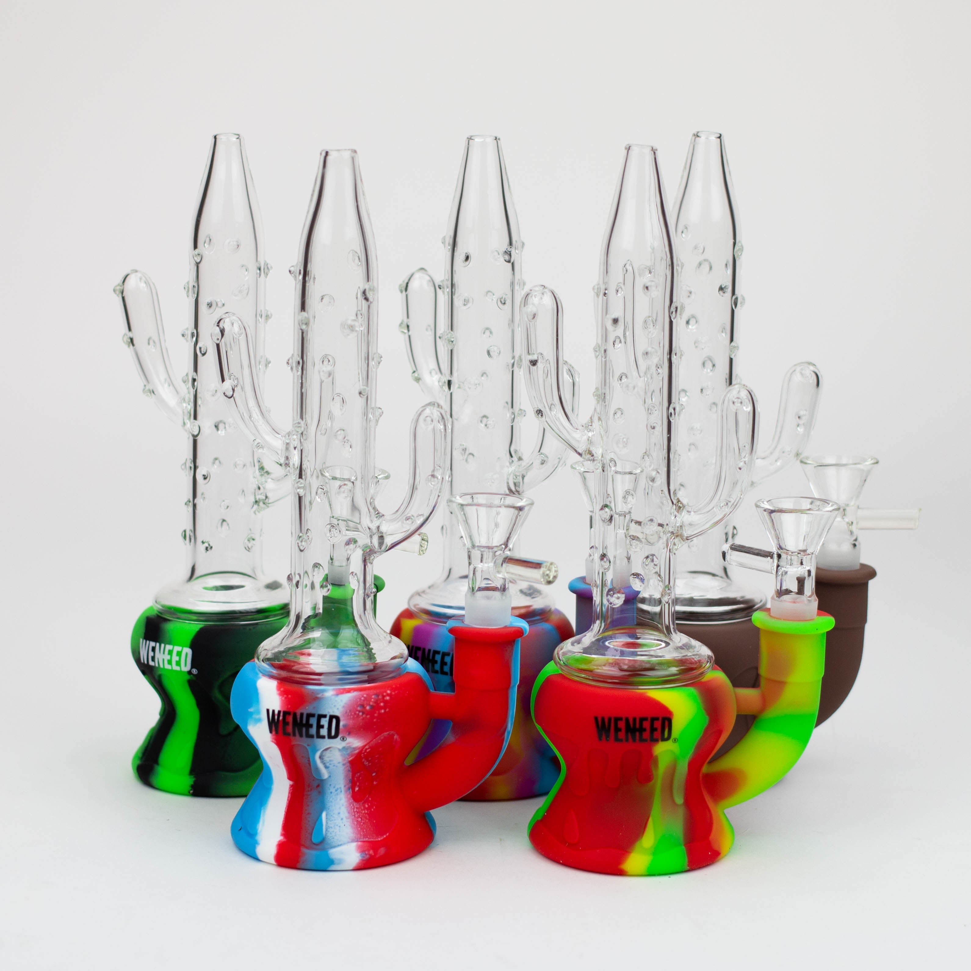 WENEED®- 9" Silicone Cactus bong Main image