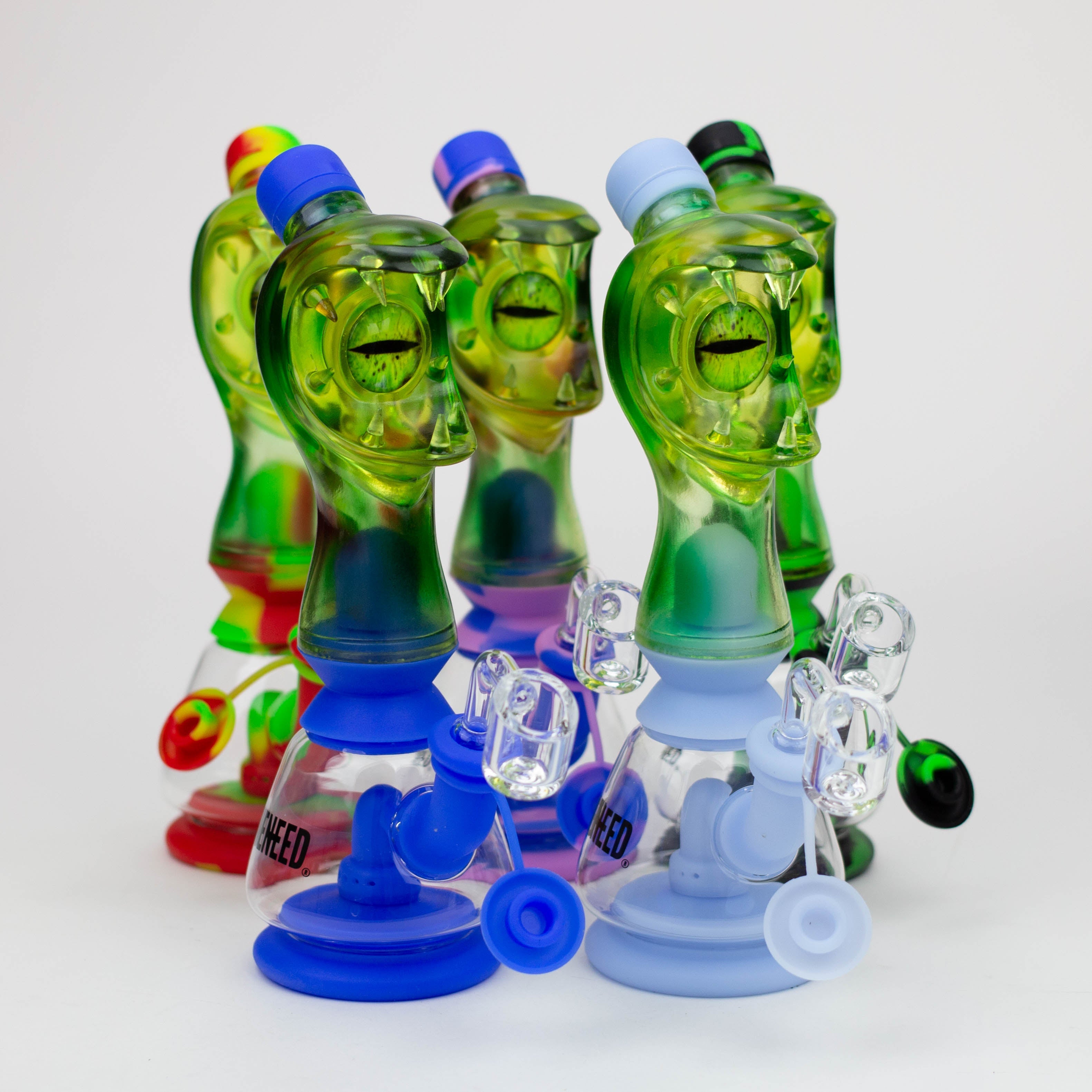 WENEED®- 9'' Leak Proof Monster Eyes Silicone Rig Main image