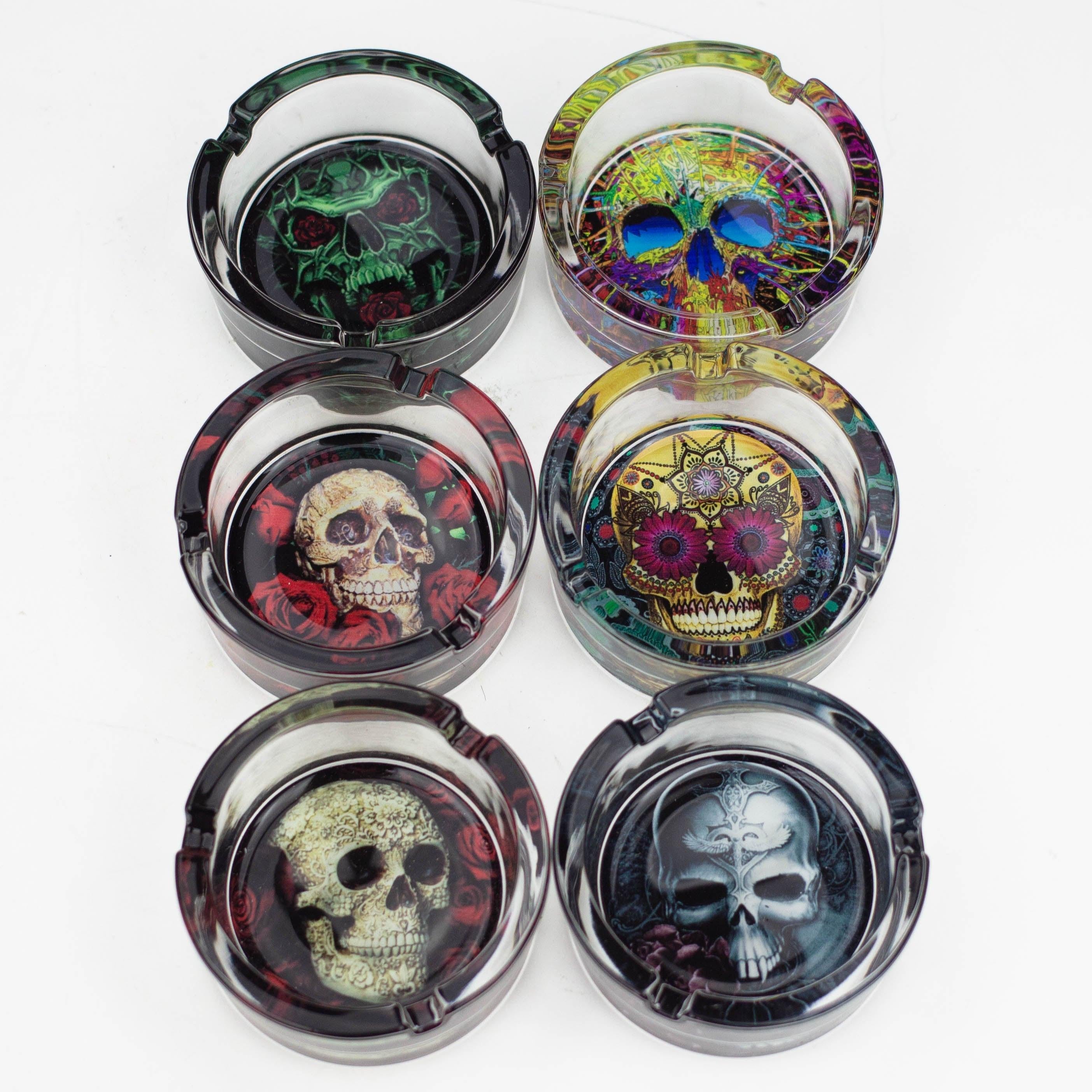 Round glass ashtray Box of 6