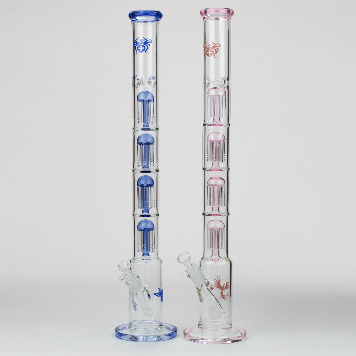 26" Xtreme Quad-percolator 7 mm glass Bong [XTR411] Main image