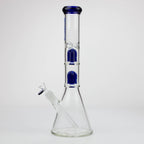 Blueberry-15 inch Double Tree Perc Beaker [S387]