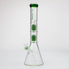 Blueberry-15 inch Double Tree Perc Beaker [S387]