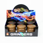 4 parts Bamboo cover grinder Box of 6