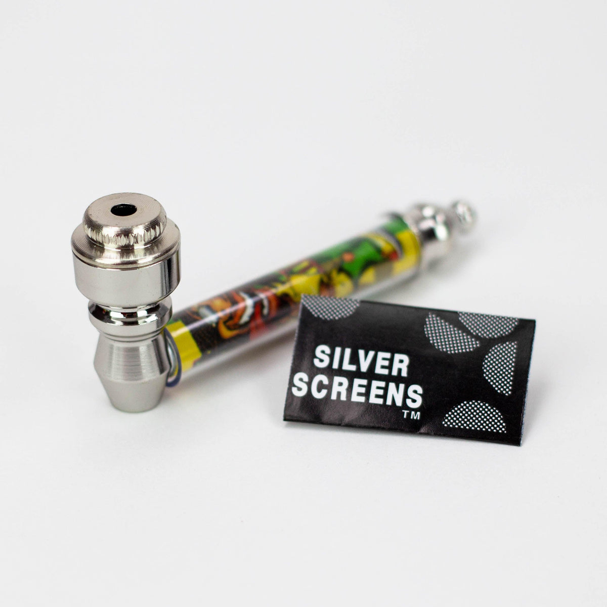 3" Rasta man Metal Pipe with screen display box ( 255F )