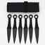 6.5" Naruto Kunai Anime 6-PC Throwing Knife Set- Black  [TK-868-6-BK]