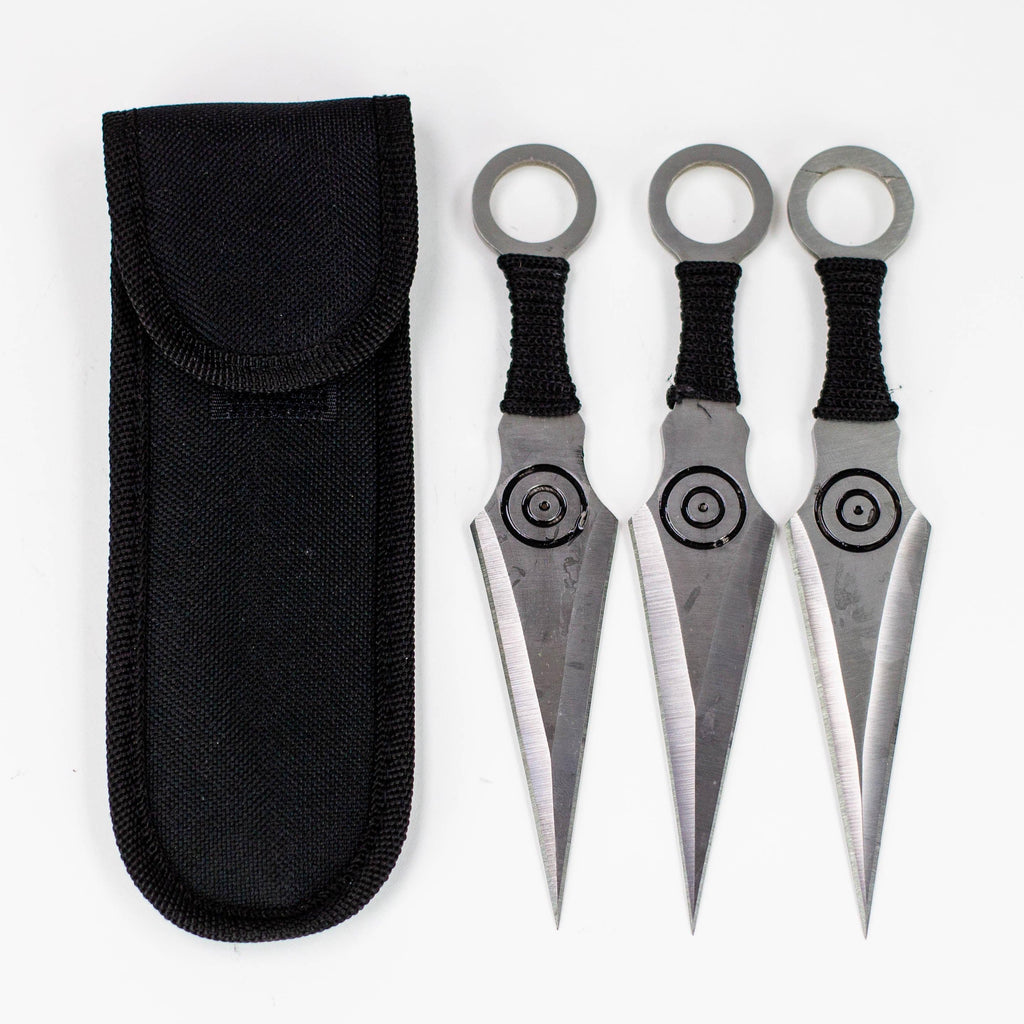 6.5″ Kunai Bullseye Throwing Knives 3PC SET [T001306-3BK]
