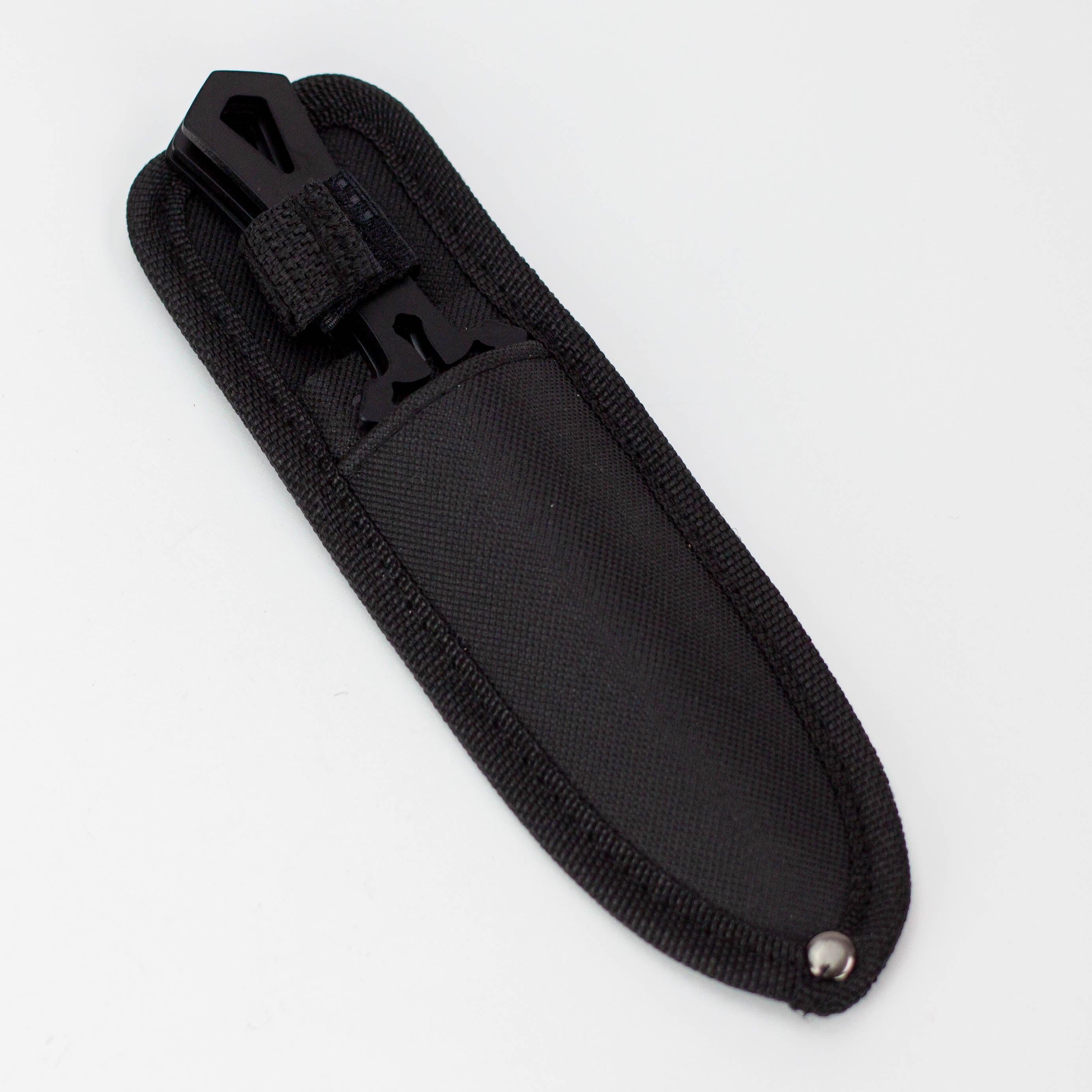 6.5″ Throwing Knife with Sheath 3PC SET Blue/Gold/Black [T00502-2] Secondary image