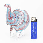Standing XL elephant glass hand pipe