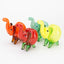 Standing XL elephant glass hand pipe-Solid Color