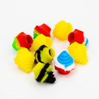 Silicone Cap - Fit For 510 Batteries - Bag of 10 Rasta Colors