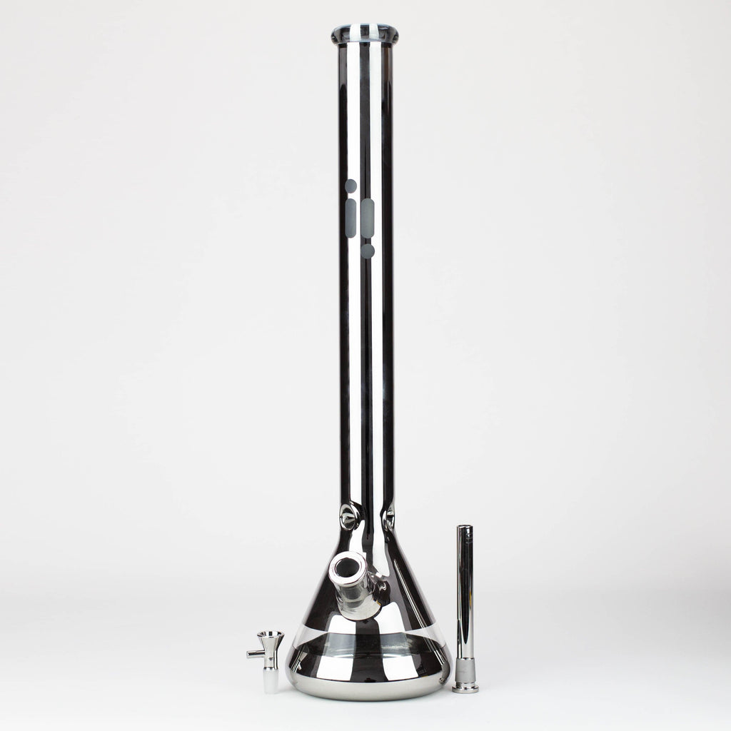 Infyniti | 24"metallic  7mm glass water bong [GP1775]