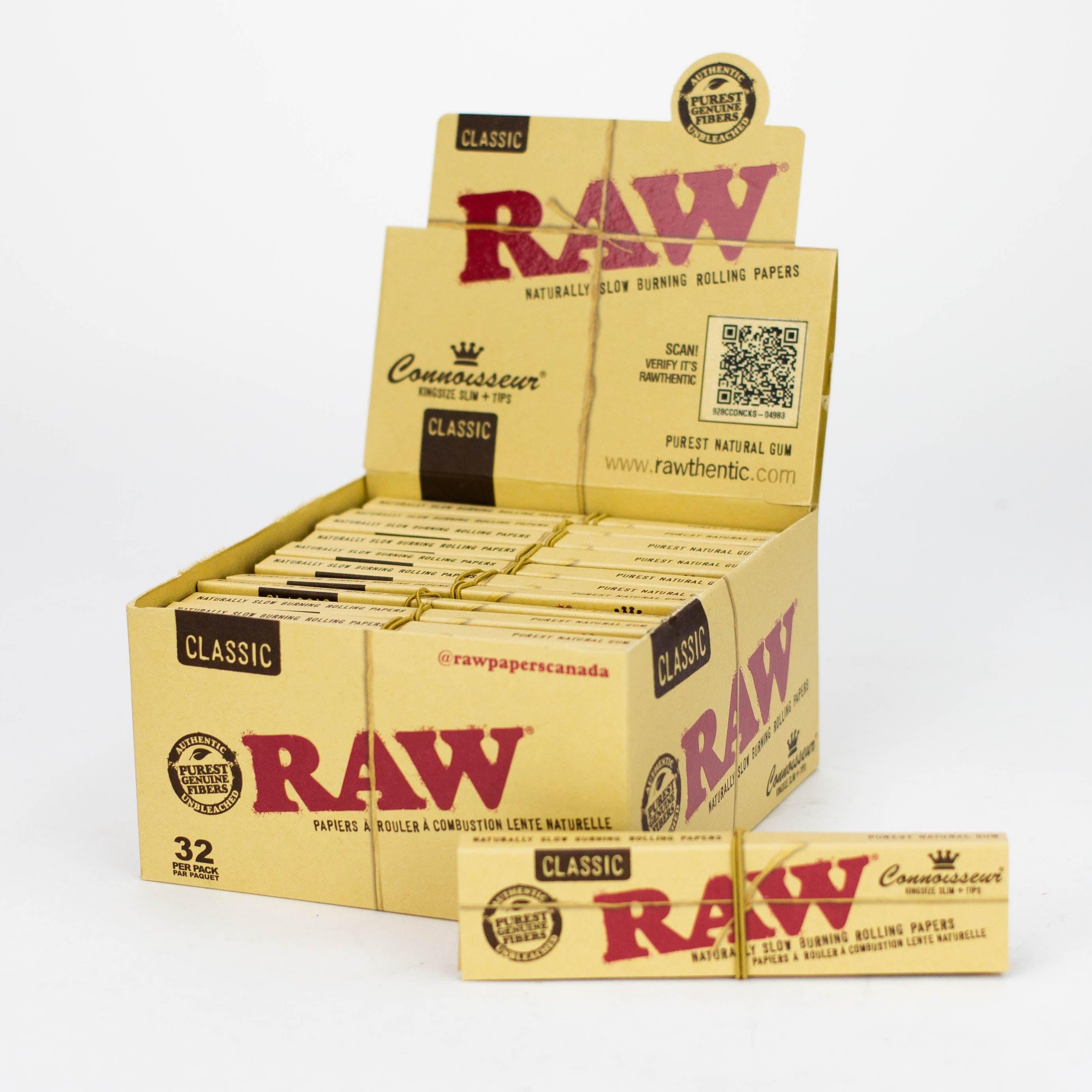 RAW Classic Connoisseur King Rolling Paper w/Tips Main image