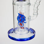 H2O | 15" Gold fumed sphere Glass water bong [H2O-5017]
