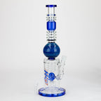 H2O | 15" Gold fumed sphere Glass water bong [H2O-5017]