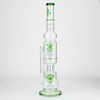 H2O | 21" Percolator glass water bong [H2O-5018]
