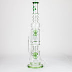 H2O | 21" Percolator glass water bong [H2O-5018]