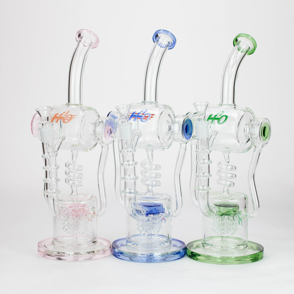 H2O | 14" glass water bong [H2O-5022] Main image