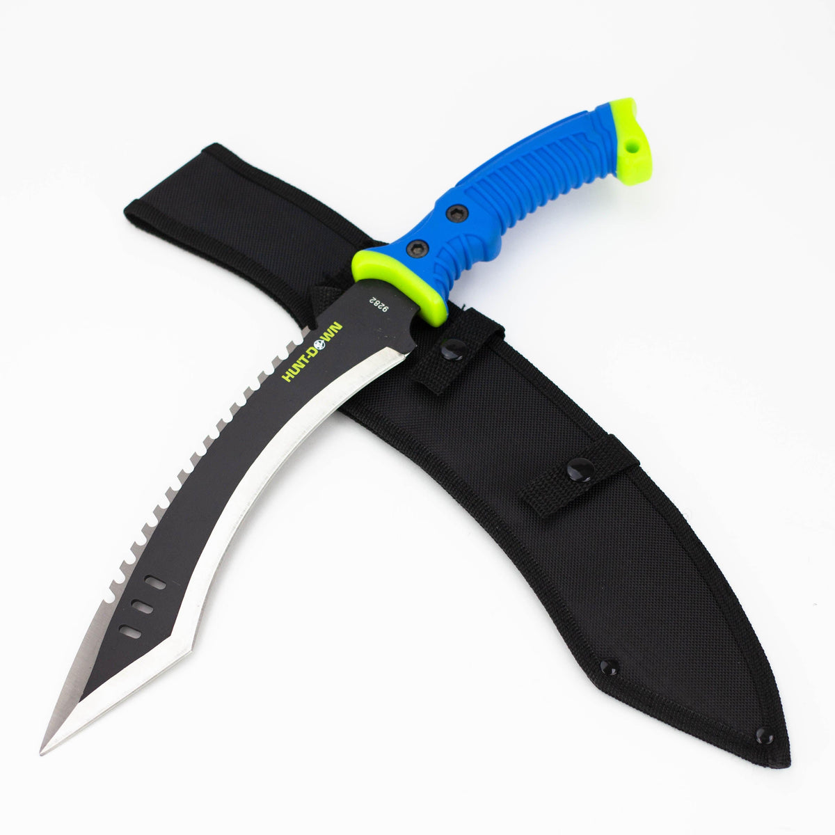 16" Hunt-Down Full Tang Hunting Knife with Rubber Handle [9282] Main image