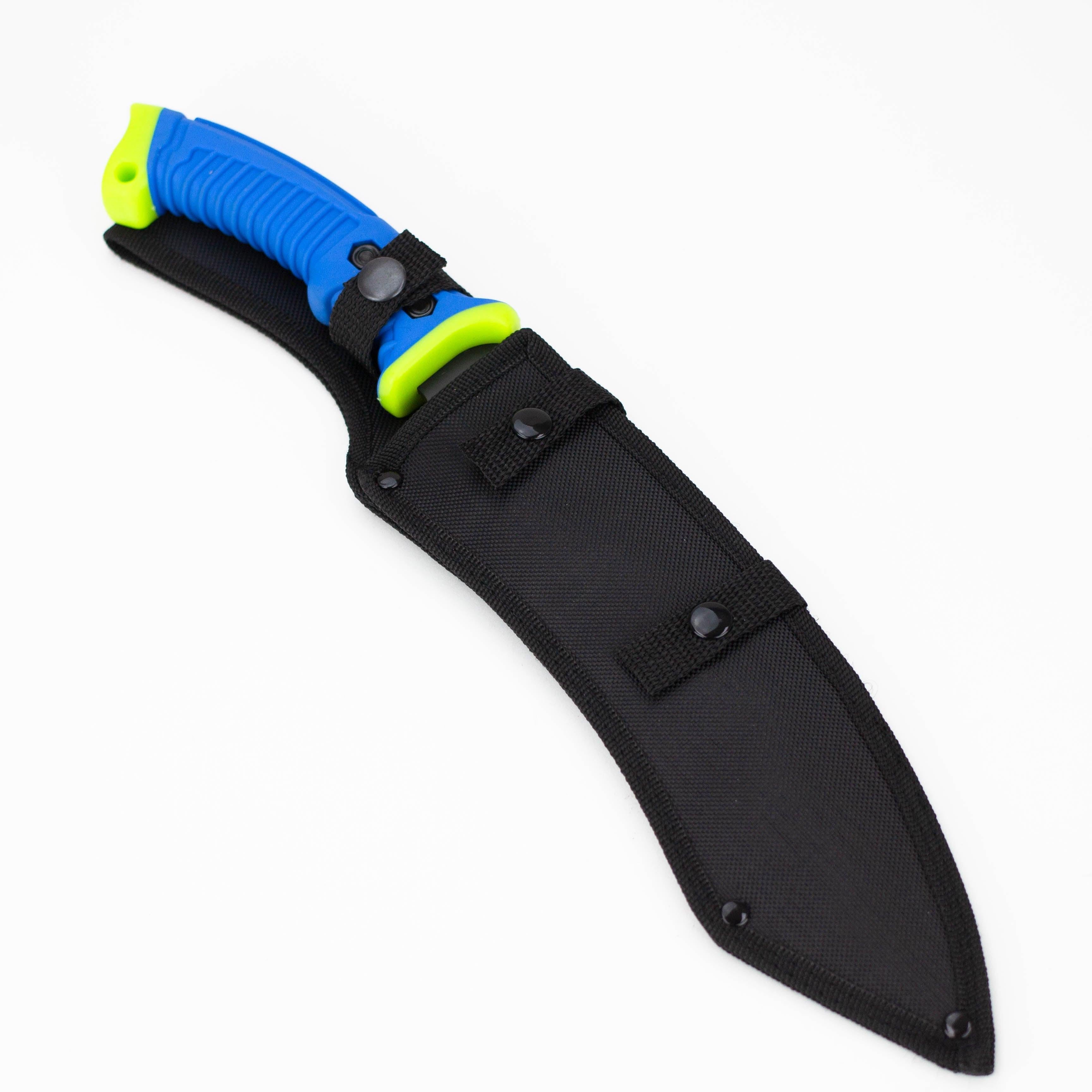 16" Hunt-Down Full Tang Hunting Knife with Rubber Handle [9282]